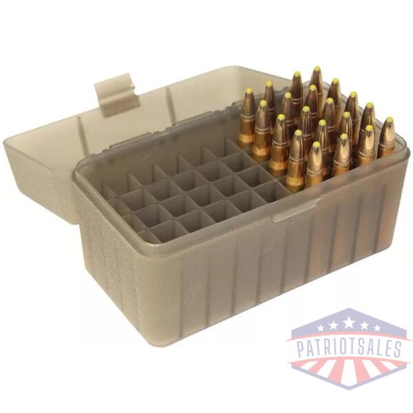 MTM Flip Top Ammo Box for .270 Win/30-06/25-06 Clear Smoke