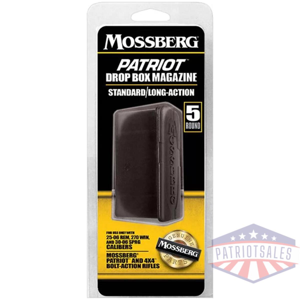 Mossberg patriot bolt action centerfire magazine standard long action. 270 win/. 30-06 sprg/. 25-06 rem 4/rd - image 1