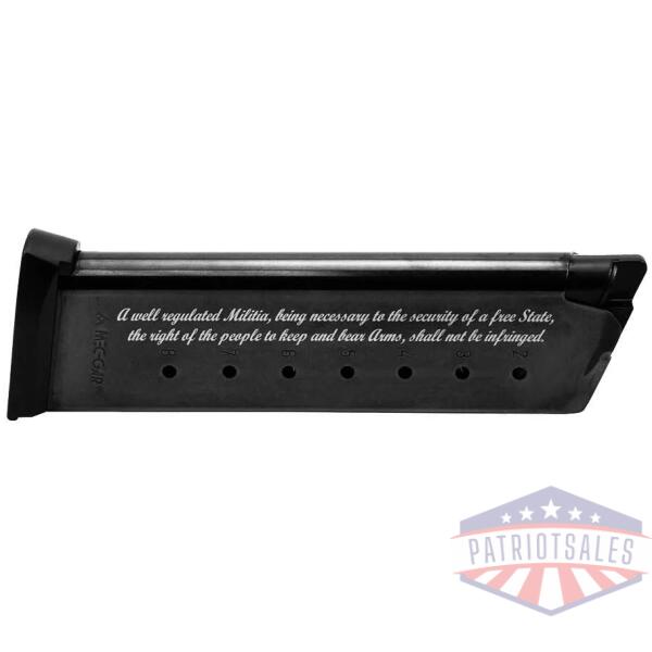 Mec-Gar 1911 Magazine .45 ACP 2nd Amendment Engraved Blued Steel 8/rd