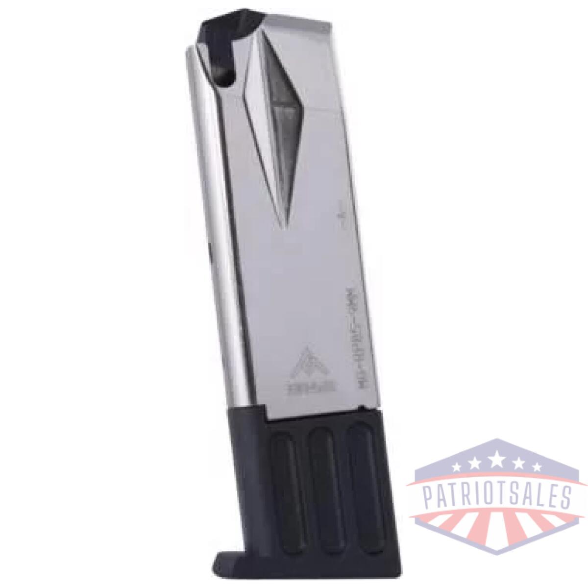 Mec-gar handgun magazine ruger p85/89/93/94/95/pc9 9mm ht nickel 10 rds - image 1