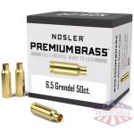 Nosler Unprimed Brass Rifle Cartridge Cases 50/ct 6.5mm Grendel