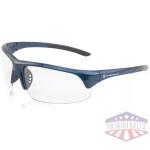 Smith & Wesson Corporal Shooting Glasses Half Frame Blue with Clear Lens