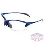 Smith & Wesson Colonel Womens Shooting Glasses Half Frame Blue with Clear Lens