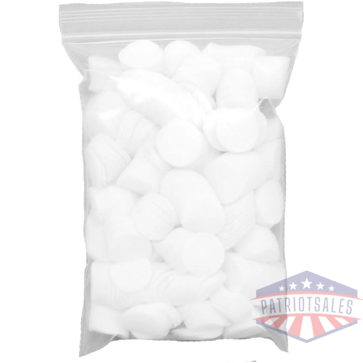 Pro-shot 2 1/2" round 100% cotton patches 500/ct - image 1