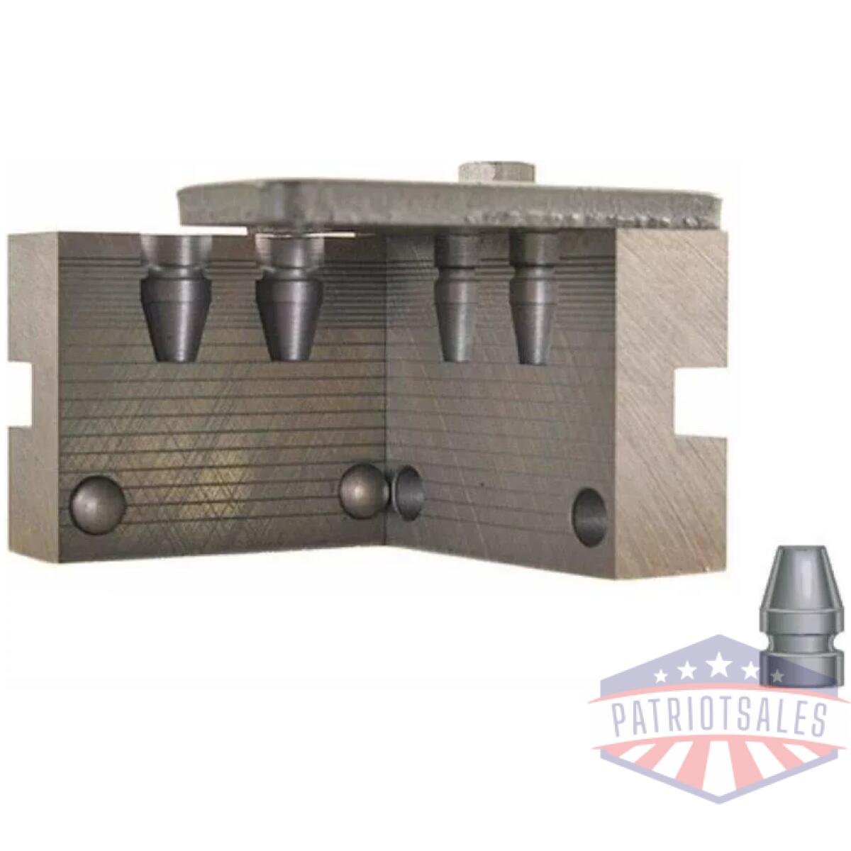 Rcbs conical nose pistol bullet mould double cavity -. 356" 124 gr - image 1