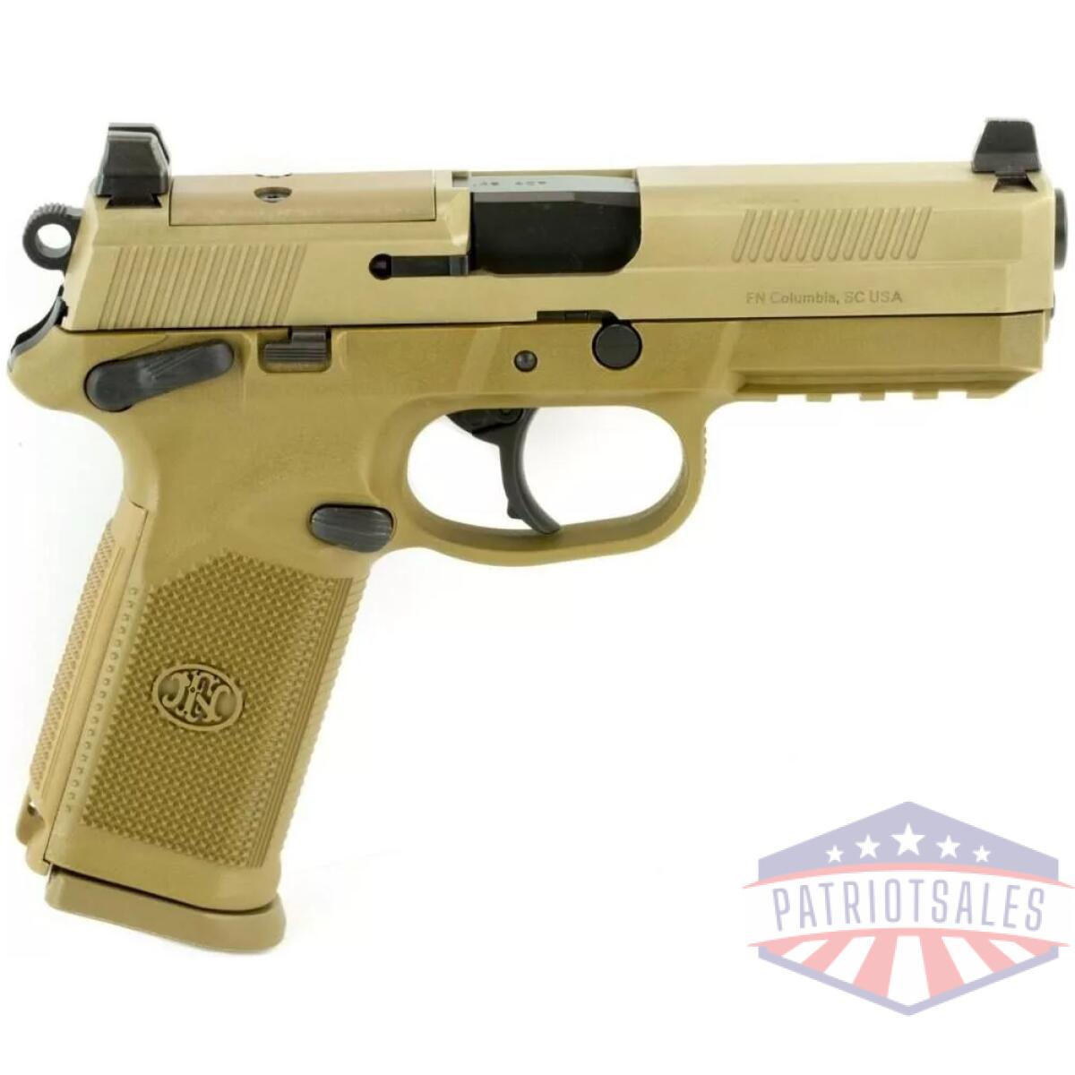 Fn fnx-45 tactical handgun. 45 acp 10rd magazines(2) 5. 3" barrel fde night sights - image 1
