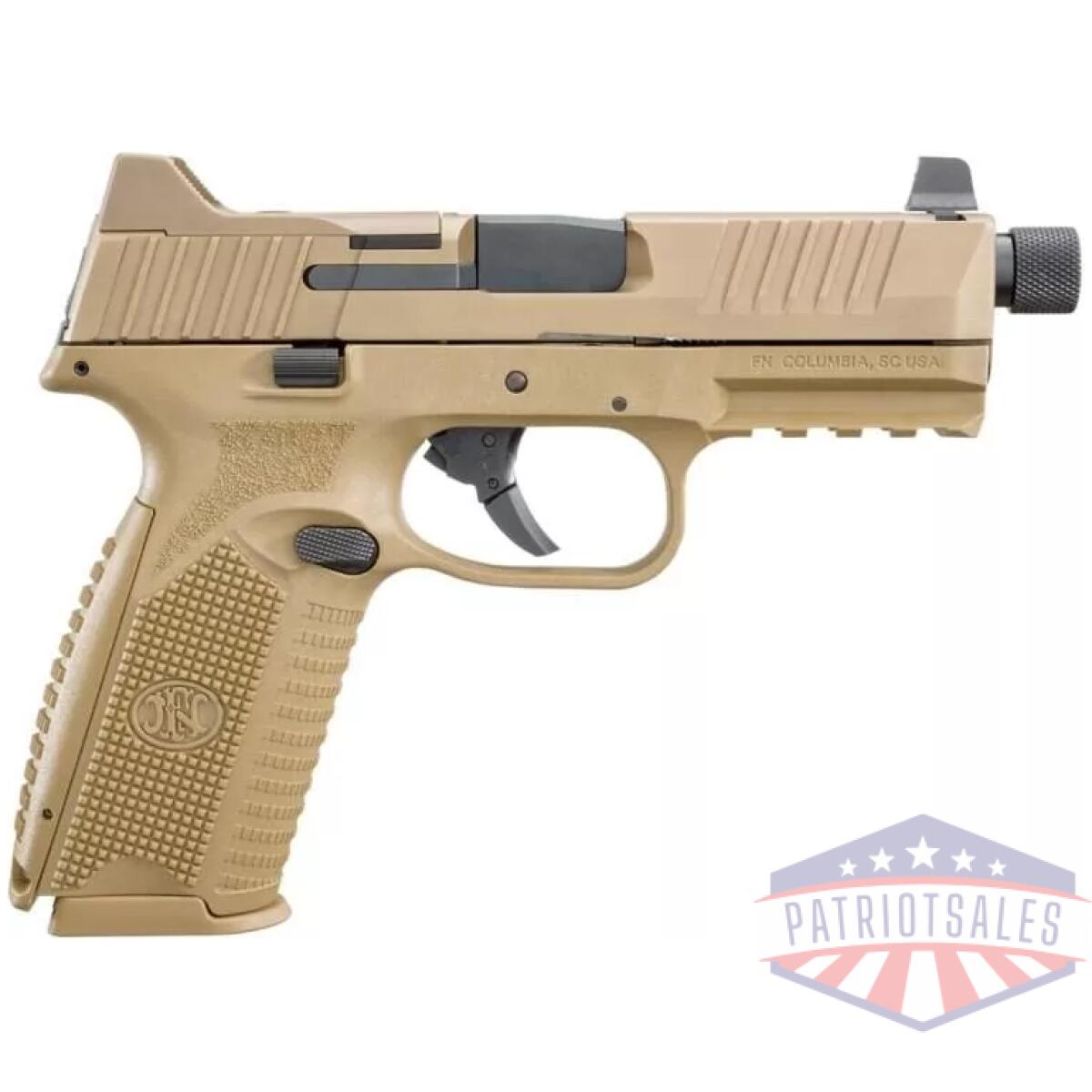 Fn 509 tactical handgun 9mm luger 17rd & 24rd magazines (2) 4. 5" threaded barrel fde nms - image 1