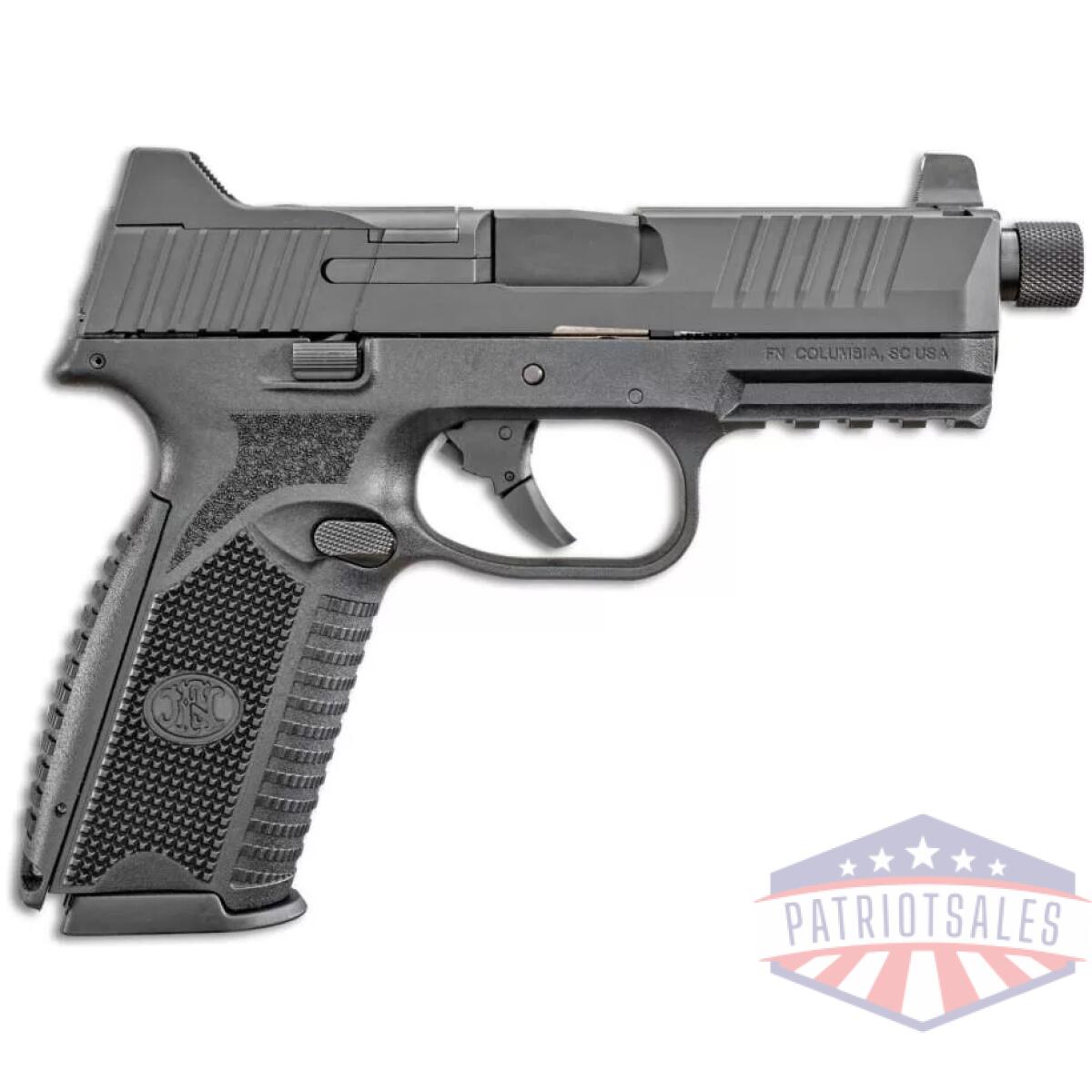 Fn 509 tactical handgun 9mm luger 10rd magazines (2) 4. 5" threaded barrel black nms - image 1
