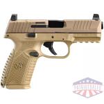 FN 509 Midsize MRD Handgun 9mm Luger 15rd Magazines (2) 4" Barrel FDE NMS