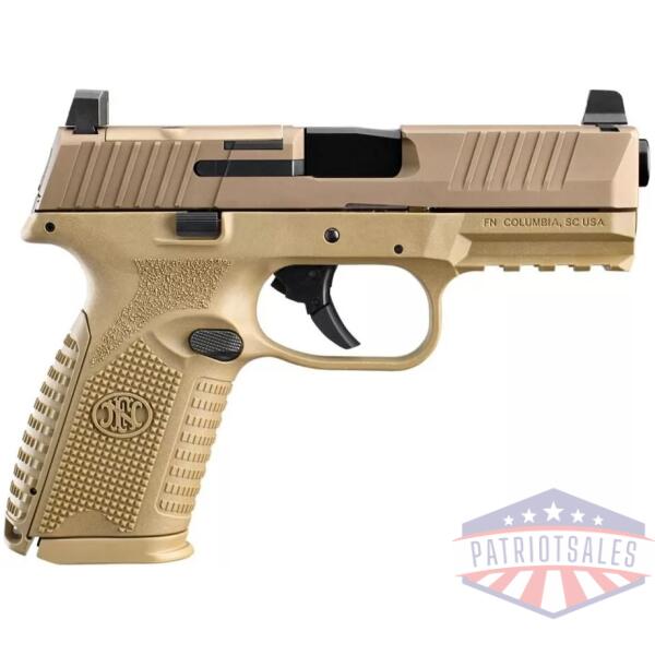 FN 509 Midsize MRD Handgun 9mm Luger 10rd Magazines (2) 4" Barrel FDE NMS