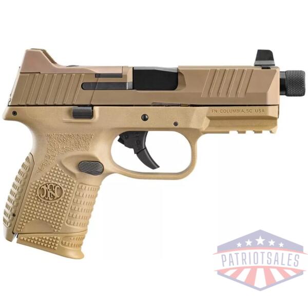 FN 509 Compact Tactical Handgun 9mm Luger 10rd Magazines (2) 4.32" Barrel FDE