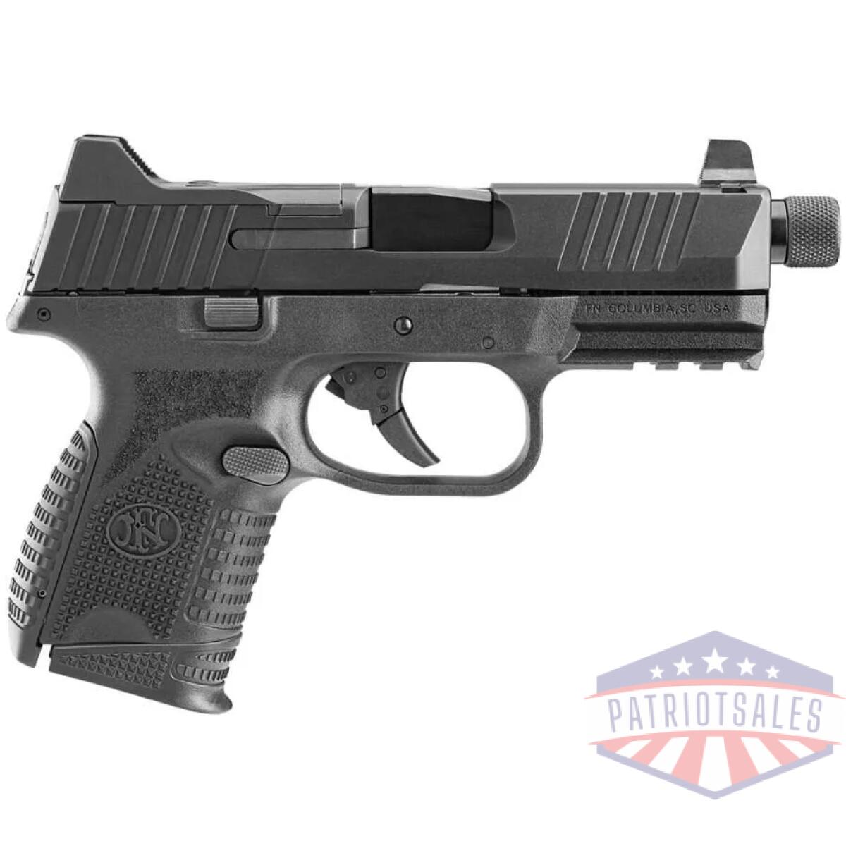 Fn 509 compact tactical handgun 9mm luger 12rd & 24rd magazines (2) 4. 32" barrel black - image 1