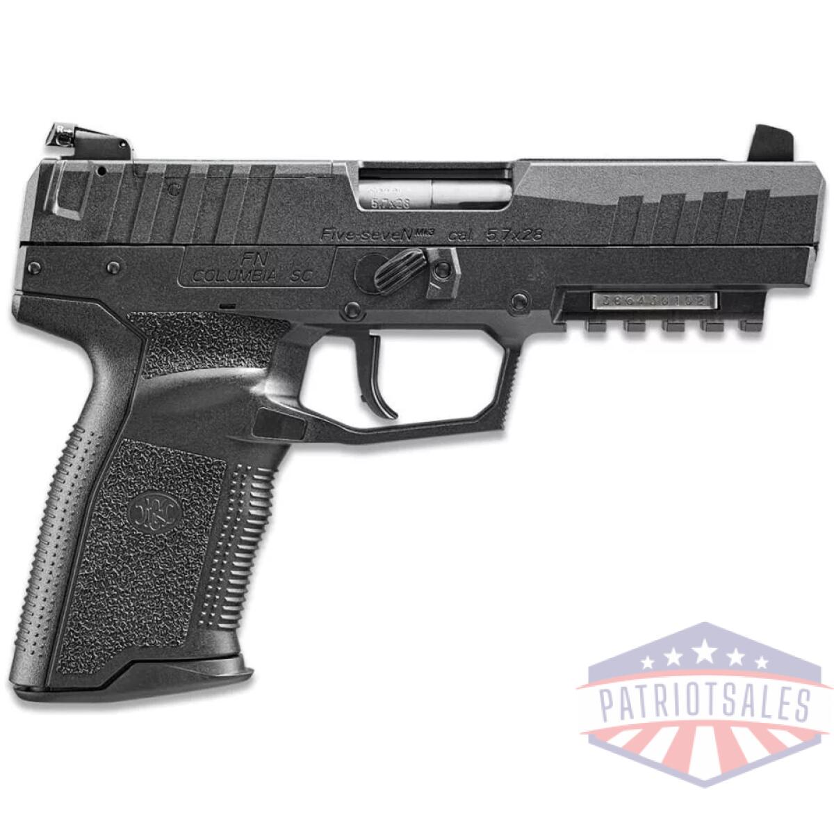 Fn five-seven mrd handgun 5. 7x28mm 10rd magazines (2) 4. 8" barrel black adj sights - image 1