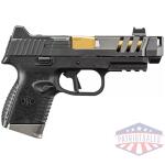 FN 509 CC Edge Handgun 9mm Luger 12rd (1) & 15rd (2) Magazines 4.2" Barrel Black NMS