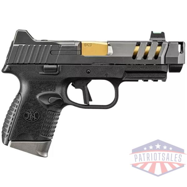 FN 509 CC Edge Handgun 9mm Luger 10rd Magazines (3) 4.2" Barrel Black NMS