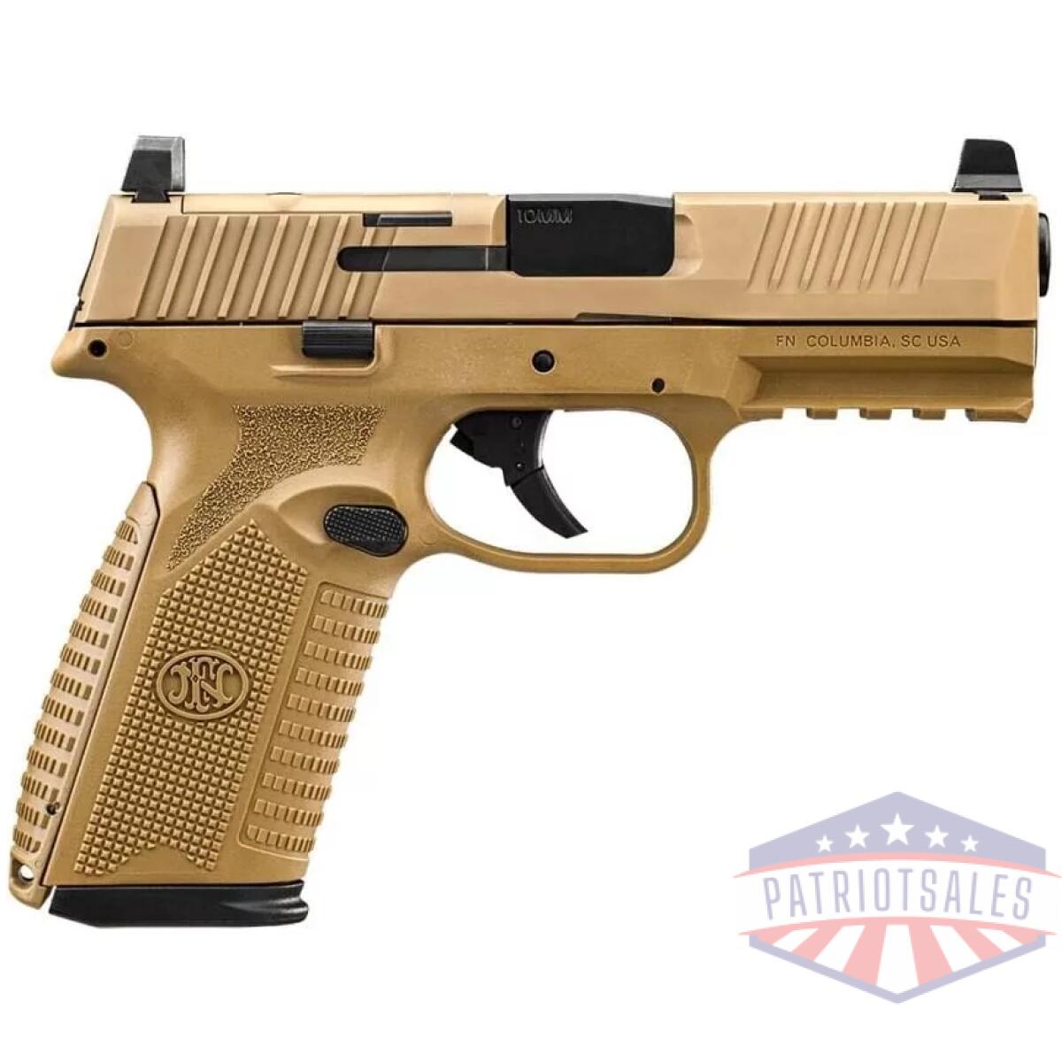 Fn 510 mrd handgun 10mm auto 10rd magazine (2) 4. 1" barrel fde - image 1
