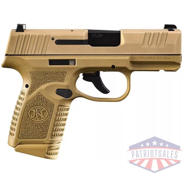 FN USA Reflex Handgun 9mm Luger 11rd & 15rd Magazines (2) 3.3" Barrel FDE Night Sights NMS