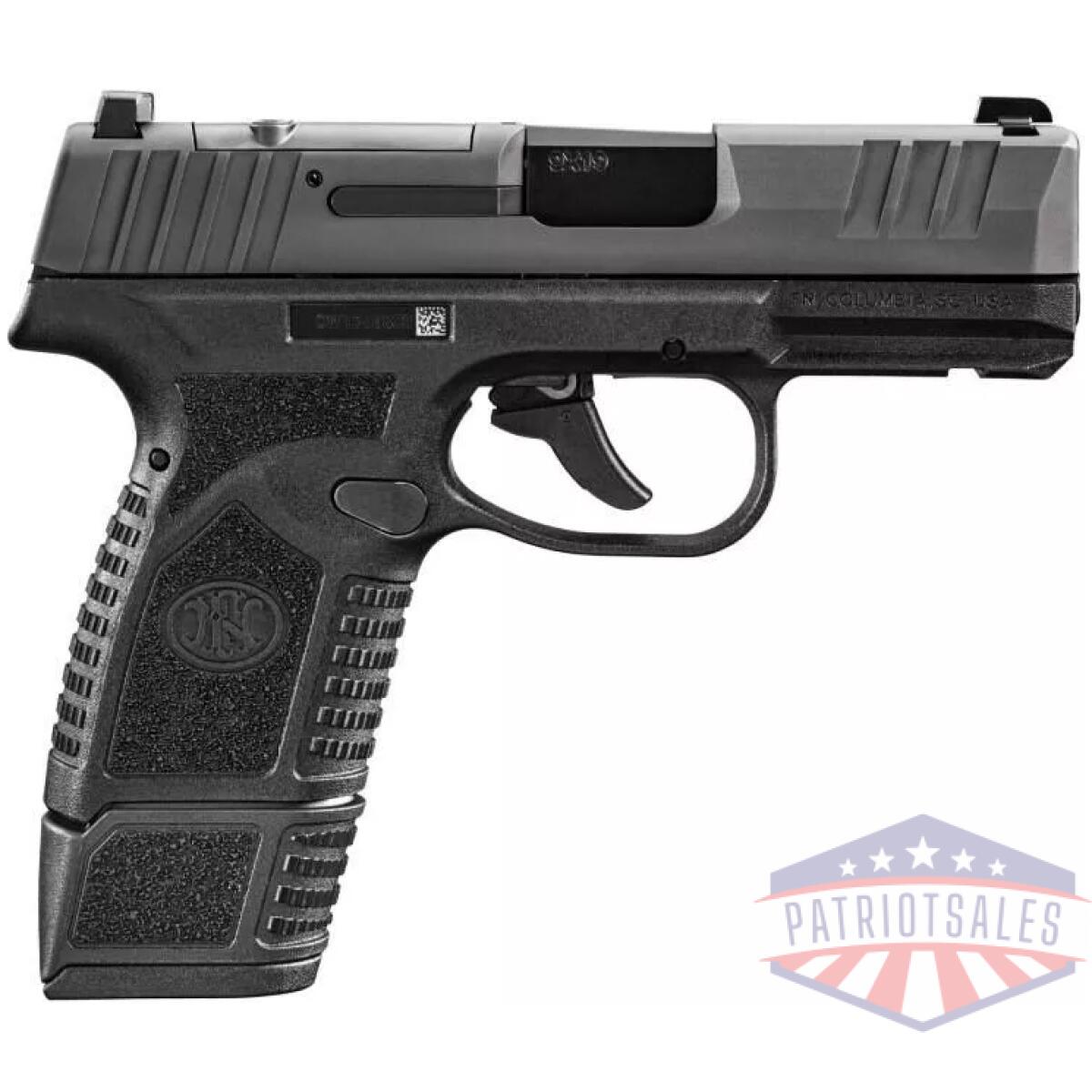 Fn reflex mrd handgun 9mm luger 11rd & 15rd magazines (2) 3. 3" barrel black nms - image 1