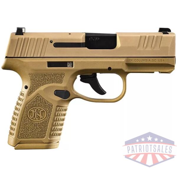 FN USA Reflex Handgun 9mm Luger 10rd Magazines (2) 3.3" Barrel FDE Night Sights NMS