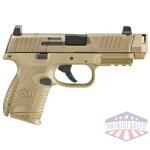 FN 509 Compact MRD w/Compensator FDE Handgun 9mm Luger 12rd(1)&15rd(1) Magazine 4.02" Barrel