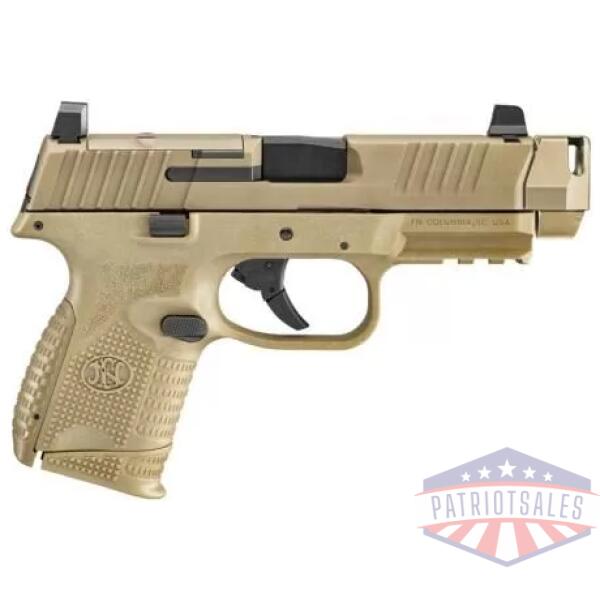 FN 509 Compact MRD w/Compensator FDE Handgun 9mm Luger 10rd(2) Magazine 4.02" Barrel