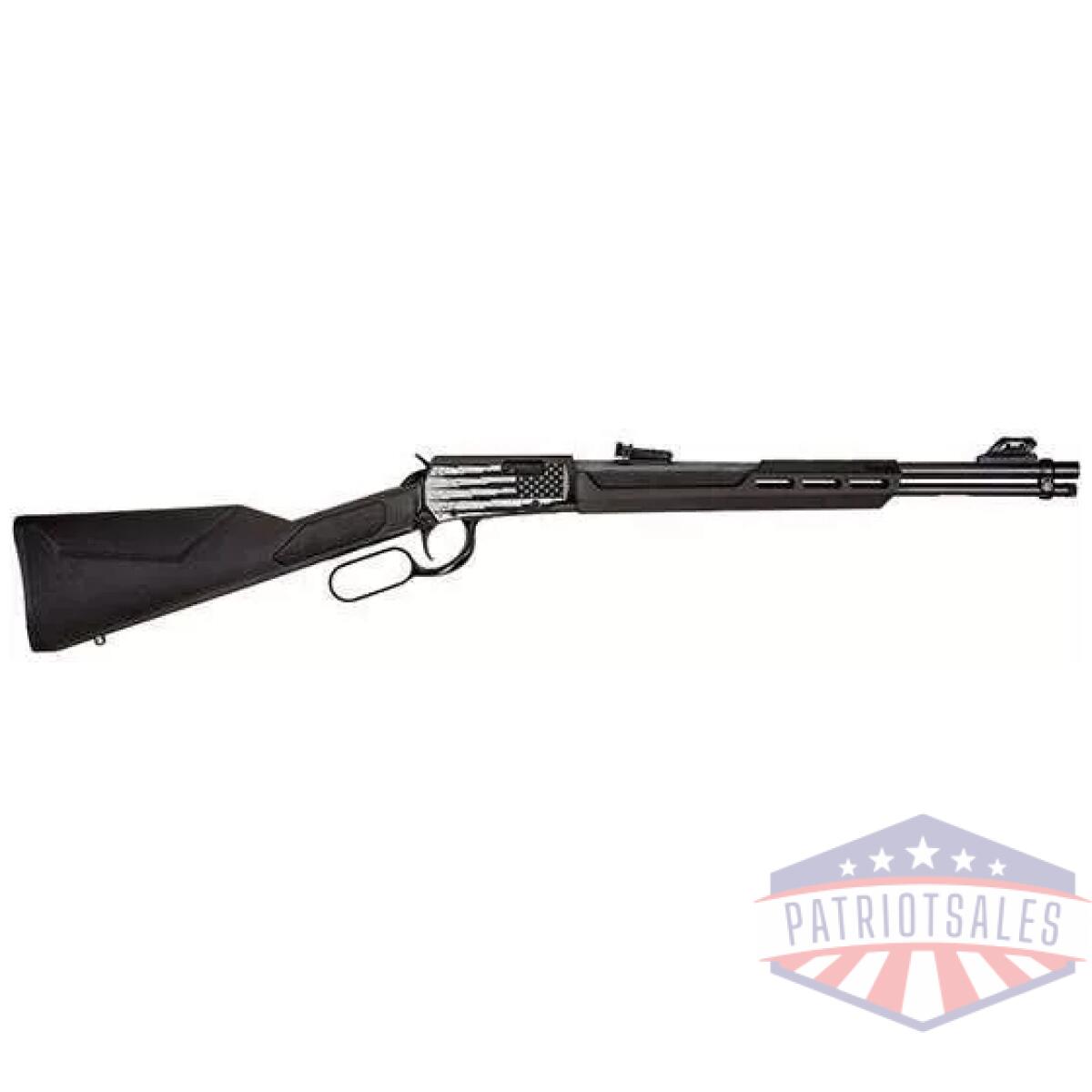 Rossi rio bravo rifle. 22 lr 15rd magazine 18" barrel black with us flag lightning - image 1