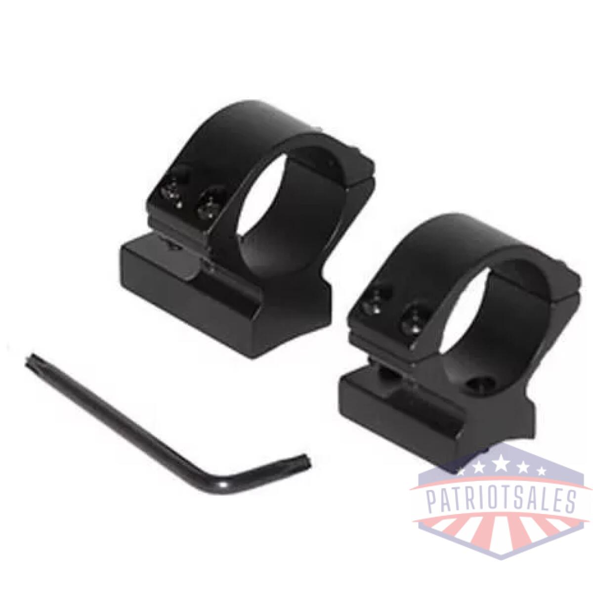Talley lightweight alloy scope mounts - black anodized - 1" - low  weatherby accumark - magnum - mark v (9 lug) - image 1