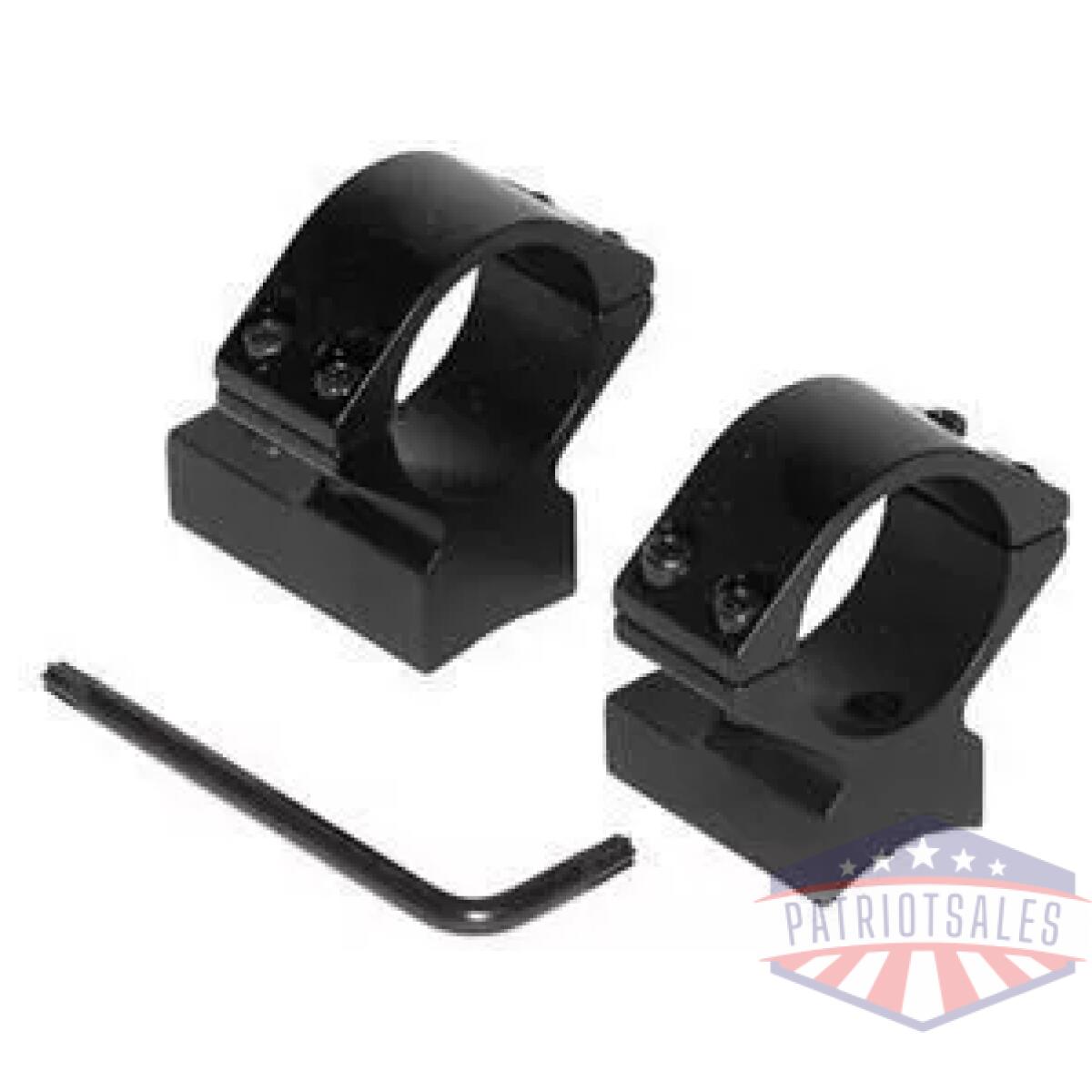 Talley lightweight alloy scope mounts - black anodized - 1" - medium weatherby accumark - magnum mark v (9 lug) - image 1