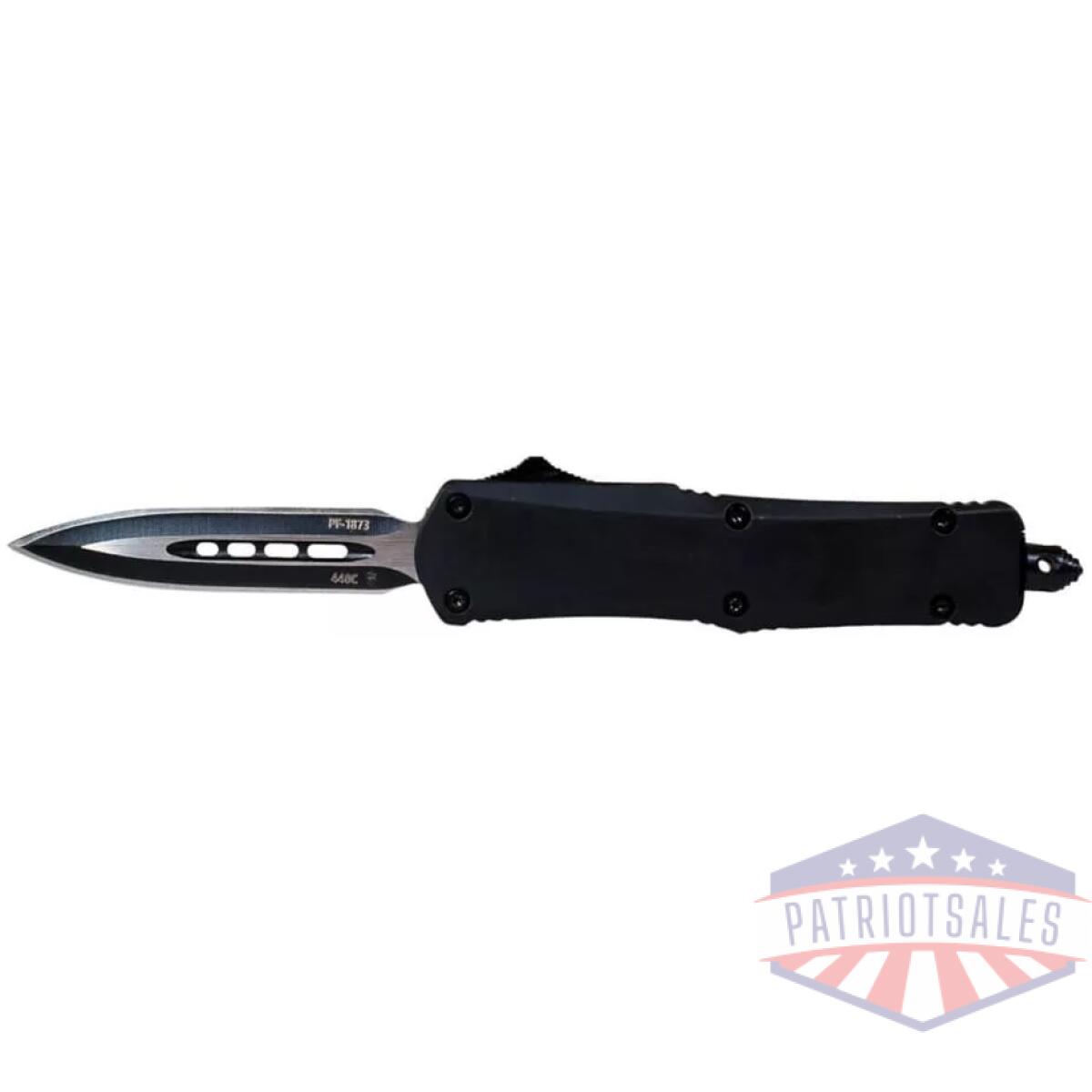 Templar knife small black rubber knife 2-3/4" dagger blade black - image 1