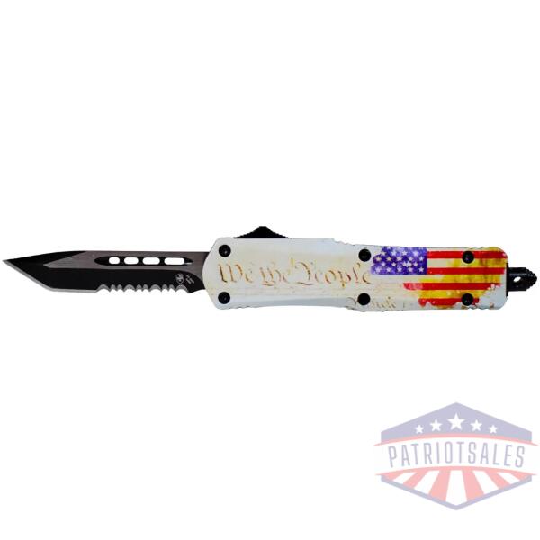 Templar Knife Small We The People Tanto Serrated Black