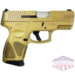 Taurus G3C Handgun 9mm Luger 12rd Magaiznes 3.2" Barrel FDE Slide/FDE Grip