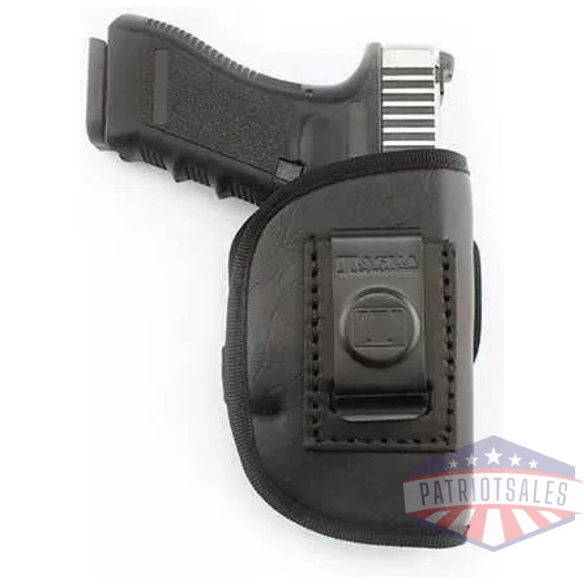 Tagua leather ecoleather weightless 4 in 1 open top holster for most 9mm luger/. 40/. 45 black rh - image 1