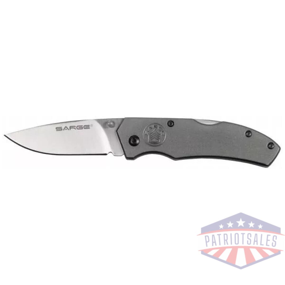 Sarge knives gray electro lock back folder - image 1