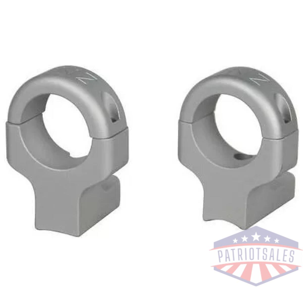 Dnz  game reaper 2     2-piece ringmount (2 screws) - 1" high silver fits howa 1500 mossberg 100atr 4x4 mvp weatherby vanguard remington 7007217227 - image 1