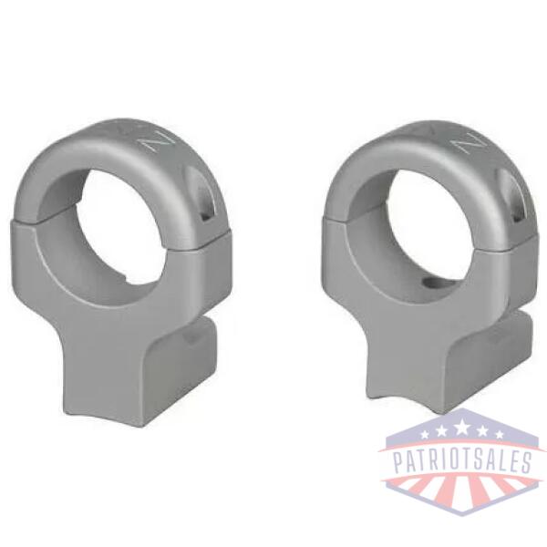 DNZ  Game Reaper 2     2-Piece Ringmount (2 screws) - 1" High Silver Fits Howa 1500 Mossberg 100ATR 4X4 MVP Weatherby Vanguard Remington 7007217227