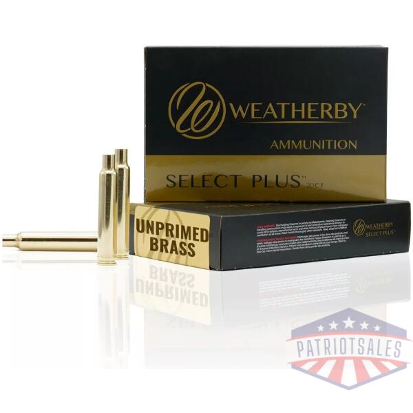Weatherby Unprimed Brass Rifle Cartridges 20/ct  .338-.378 Wby