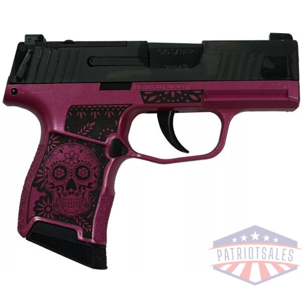 Sig Sauer "Sugar Skull-Medusa Pink" P365 Optic Ready Handgun 9mm Luger 10rd Magazines(2) 3.1" Barrel X-RAY 3 Sights