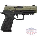 Sig Sauer P320-XTEN Endure Comp Handgun 10mm Auto 15rd Magazines(3) 3.8" Barrel Moss Green Slide Night Sights