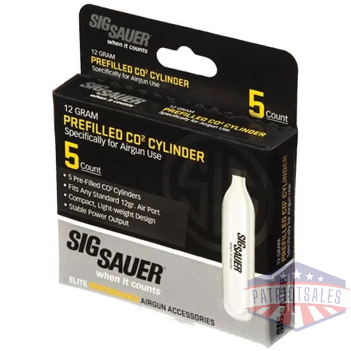 Sig sauer co2 cartridge 12gr 5/ct - image 1