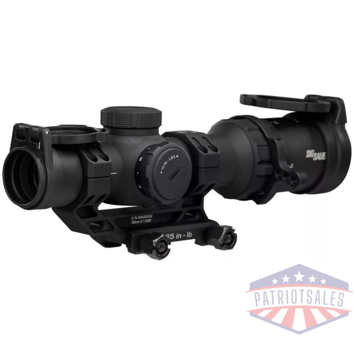 Sig sauer tango-msr compact rifle scope 1-6x24mm 30mm sfp bdc6 illum black with mount - image 1