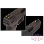Truglo TFO Tritium/Fiber-Optic Day/Night Sights Fits Springfield XD XDM (excluding 5.25" Comp Series) and XDS - Front Green/Rear Yellow