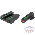 Truglo TFX Pro Tritium/Fiber-Optic Day/Night Sights Fit KAHR ARMS K MK P PM T &TPModels with New Dovetail (post 2004) - Orange Outline Front/Rear