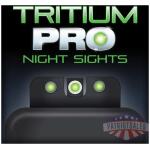 Truglo Tritium Pro Night Sights Fit Walther CCP - White Outline Front/Rear Green