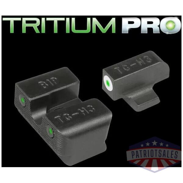 Truglo Tritium Pro Sights White for CZ Model 75