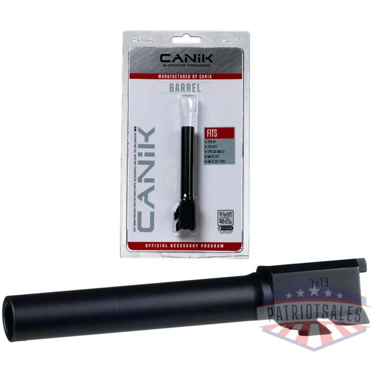 Canik steel drop in barrel for select canik pistols full size black - image 1