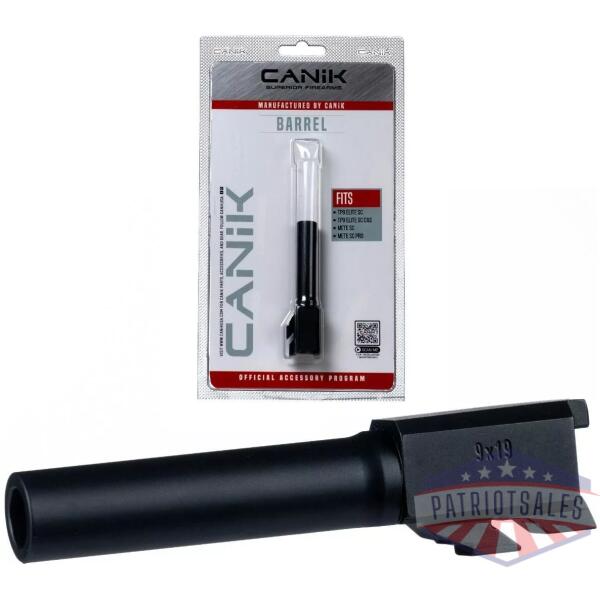Canik Steel Drop in Barrel for Select 9mm Canik Pistols Sub Compact Black