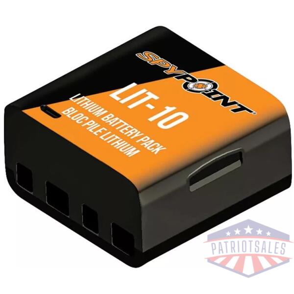 Spypoint LIT-10 Rechargeable Lithium Battery Pack & Charging Cord - Black