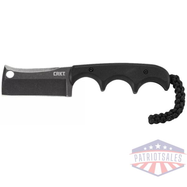CRKT Minimalist Cleaver Blackout Fixed Knife 2 1/8" Blade Black