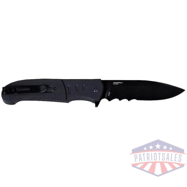 CRKT Ignitor Assisted Folding Knife 3-1/2" Drop Point Blade Black with Veff Serrations