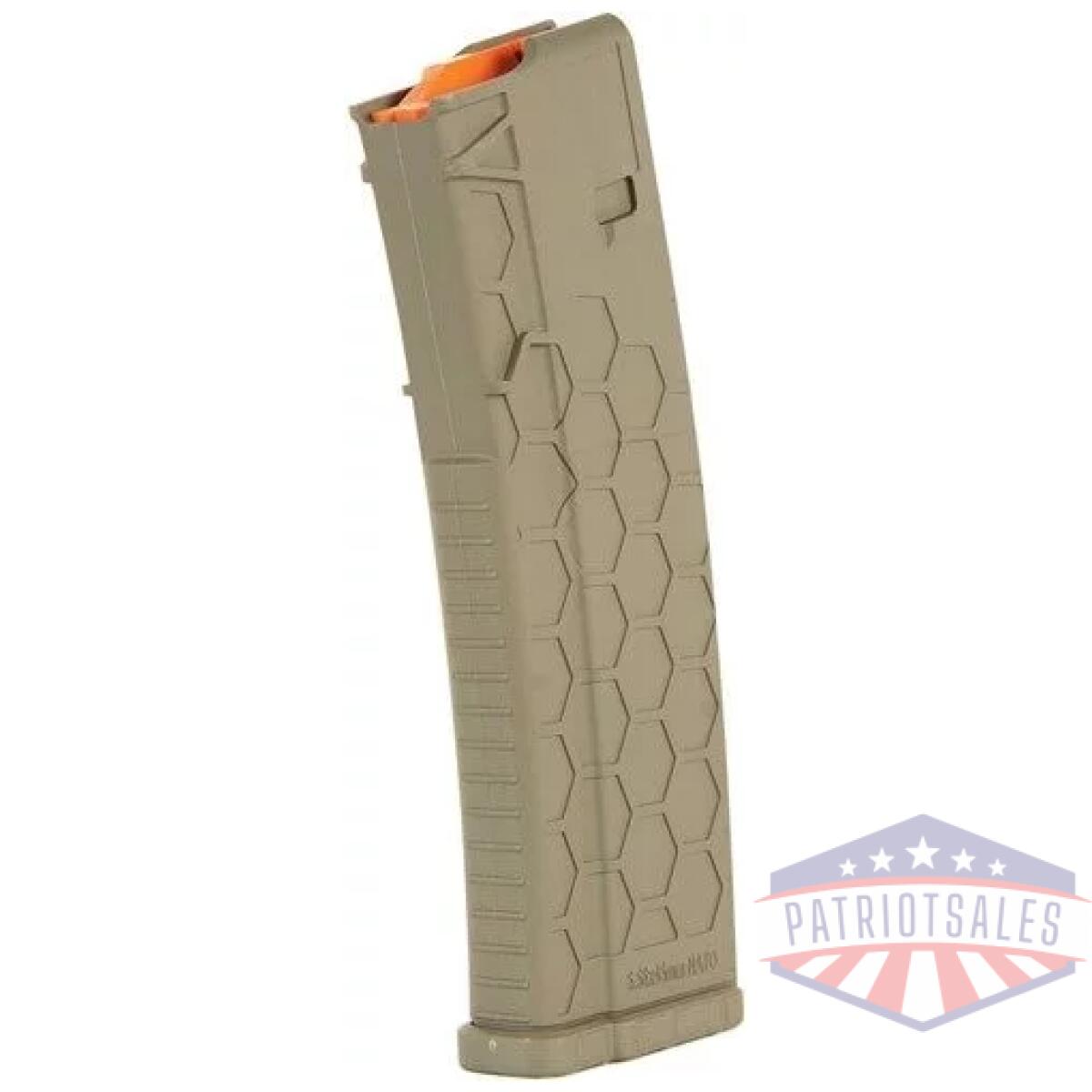 Hx1530ar15s2fde_left - hexmag magazine ar-15 5. 56x45 - 15rd fde polymer series 2 -